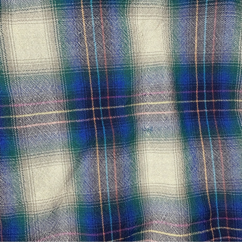 Pendleton Flannel Shirt Made in USA 100% Virgin Wool Size Large - Picture 7 of 11